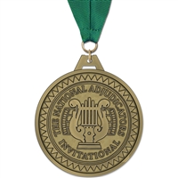 3" HH Medal w/ Grosgrain Neck Ribbon