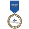2-3/4" RS14 Full Color Medal w/ Solid Color Satin Drape