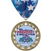 2-3/4" RS14 Full Color Medal w/ Stock Millennium Neck Ribbon