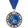 2-3/4" RSG Full ColorMedal w/ Grosgrain Neck Ribbon