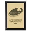 5" x 7" Black Plaque w/ Engraved Plate