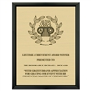 7" x 9" Black Plaque w/ Engraved Plate