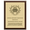 7" x 9" Cherry Plaque w/ Engraved Plate