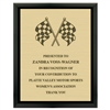 8" x 10" Black Plaque w/ Engraved Plate