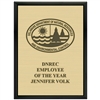 9" x 12" Black Plaque w/ Engraved Plate