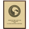 12" x 15" Cherry Plaque w/ Engraved Plate