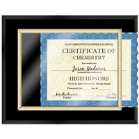 Certificate Plaque - Black Finish