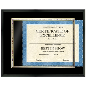 Certificate Plaque - Black Finish