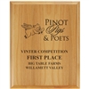 6" x 8" Engraved Solid Red Alder Plaque