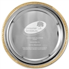 10" Round Tray w/ Gold Border