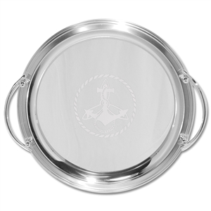 14" Round Tray with Handles