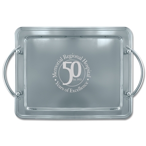14" x 11" Rectangular Tray w/ Handles