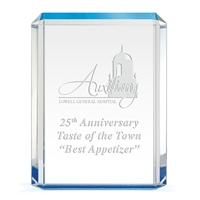 Blue Shimmer Acrylic Trophy