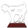 Engraved Goat Acrylic